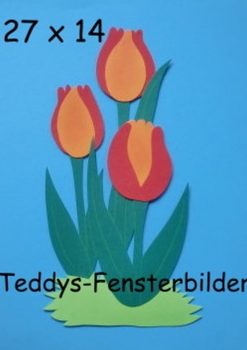 Tulpen im Gras